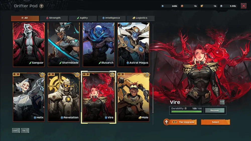 Изображение персонажей из игры, в стиле анимации или комиксов. Присутствуют различные персонажи с оружием и магическими элементами.