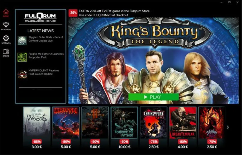 Изображение интерфейса игрового магазина с рекламой игры King\