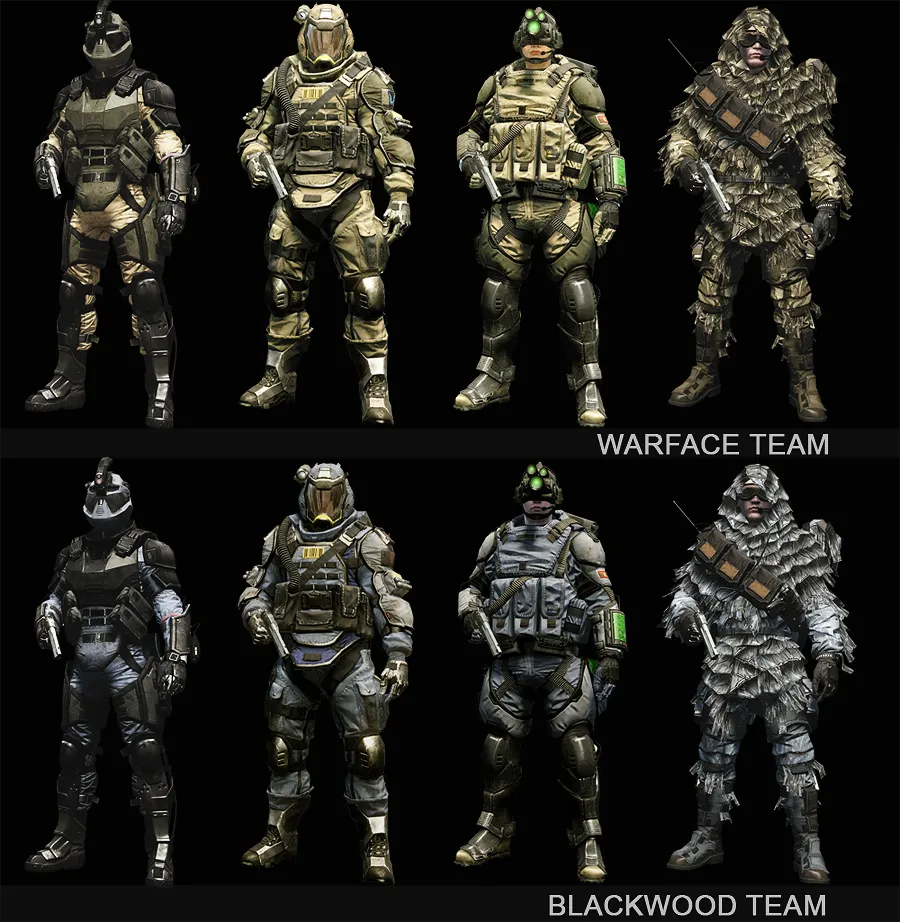 штурмовик отряда блэквуд. униформы варфейс. снайпер отряда блэквуд. униформы варфейс. полярная униформа медика warface.